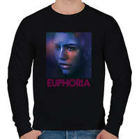 printfashion Euphoria - Férfi pulóver - Fekete