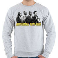 printfashion Brooklyn Nine-nine B&W - Férfi pulóver - Sport szürke
