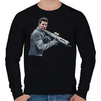 printfashion Tom Cruise - Férfi pulóver - Fekete