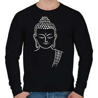 printfashion buddha - Férfi pulóver - Fekete