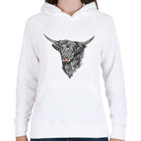 printfashion skót felfoldi boci - Női kapucnis pulóver - Fehér