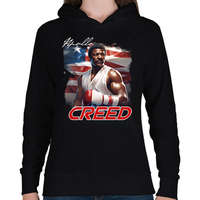 printfashion APOLLO CREED - Női kapucnis pulóver - Fekete