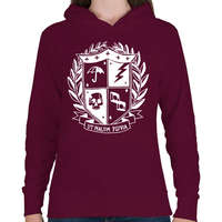 printfashion Umbrella academy shield invert - Női kapucnis pulóver - Bordó