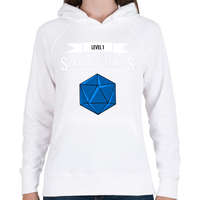 printfashion Level 1 Szerepjátékos (Kisfiú) - Női kapucnis pulóver - Fehér