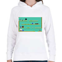 printfashion Impossible Mission - Női kapucnis pulóver - Fehér