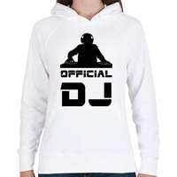 printfashion official dj - Női kapucnis pulóver - Fehér
