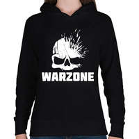 printfashion Warzone fejlövés - Női kapucnis pulóver - Fekete