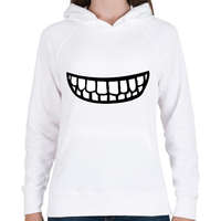 printfashion Clipart Smile - Női kapucnis pulóver - Fehér