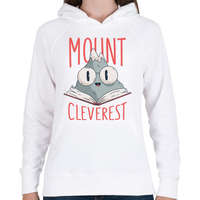 printfashion Mount Cleverest - Női kapucnis pulóver - Fehér