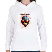 printfashion say my name - Női kapucnis pulóver - Fehér