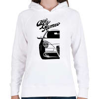printfashion Alfa Romeo Mito - Black - Női kapucnis pulóver - Fehér