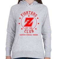 printfashion Dragonball Fighters Z Club - Női kapucnis pulóver - Sport szürke