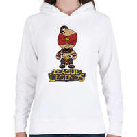 printfashion LOL Lee Sin - Női kapucnis pulóver - Fehér