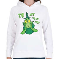 printfashion Grincs mit vegyek fel - Női kapucnis pulóver - Fehér