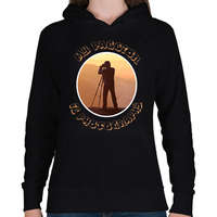 printfashion szenvedélyem a fényképezés - Női kapucnis pulóver - Fekete