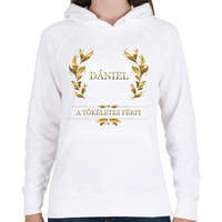 printfashion Dániel - Női kapucnis pulóver - Fehér