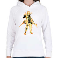 printfashion Naruto Kurama mód - Női kapucnis pulóver - Fehér