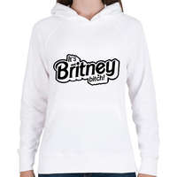 printfashion It's Britney bitch! Britney Spears - Női kapucnis pulóver - Fehér