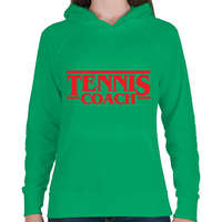 printfashion Tennis coach - Női kapucnis pulóver - Zöld