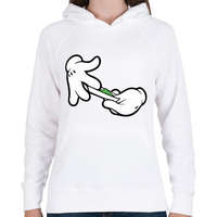 printfashion Roll it - Női kapucnis pulóver - Fehér