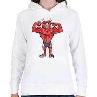 printfashion Modern Minotaurusz - Női kapucnis pulóver - Fehér