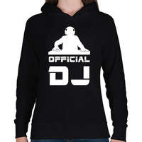 printfashion official dj - Női kapucnis pulóver - Fekete