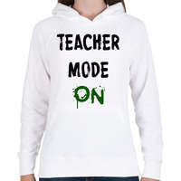 printfashion TANÁR MÓD BE - Női kapucnis pulóver - Fehér