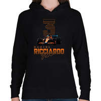 printfashion Daniel Ricciardo - Női kapucnis pulóver - Fekete