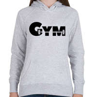 printfashion GYM - Női kapucnis pulóver - Sport szürke