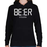 printfashion beer oclock - Női kapucnis pulóver - Fekete