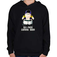 printfashion SIX -PACK COMING SOON - Gyerek kapucnis pulóver - Fekete