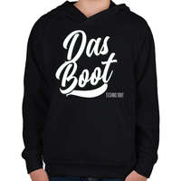 printfashion DAS BOOT - Gyerek kapucnis pulóver - Fekete