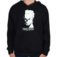 printfashion Hunter X H - Gyerek kapucnis pulóver - Fekete