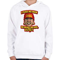 printfashion I fear no man - Gyerek kapucnis pulóver - Fehér