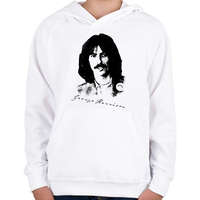 printfashion George Harrison - Gyerek kapucnis pulóver - Fehér