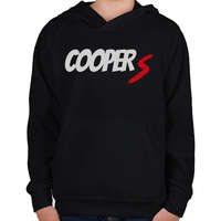 printfashion COOPER S - Gyerek kapucnis pulóver - Fekete