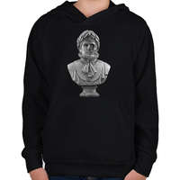 printfashion Napoleon - Gyerek kapucnis pulóver - Fekete