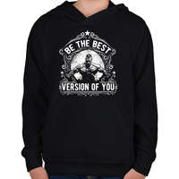 printfashion A legjobb formád - férfi - Gyerek kapucnis pulóver - Fekete