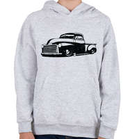 printfashion Pickup Truck - Gyerek kapucnis pulóver - Sport szürke