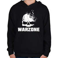 printfashion Warzone fejlövés - Gyerek kapucnis pulóver - Fekete