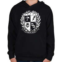 printfashion Umbrella academy shield invert - Gyerek kapucnis pulóver - Fekete