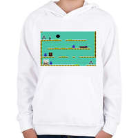 printfashion Impossible Mission - Gyerek kapucnis pulóver - Fehér