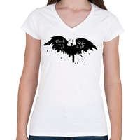 printfashion Even he was.. - Női V-nyakú póló - Fehér