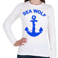 printfashion sea wolf - Női hosszú ujjú póló - Fehér