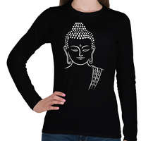 printfashion buddha - Női hosszú ujjú póló - Fekete