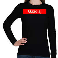 printfashion Gázolaj - Női hosszú ujjú póló - Fekete