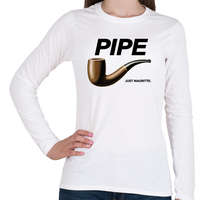 printfashion Pipe- Nike - Női hosszú ujjú póló - Fehér