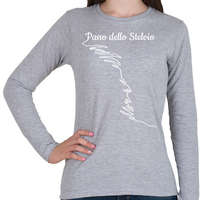 printfashion Passo dello Stelvio - Női hosszú ujjú póló - Sport szürke