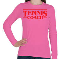 printfashion Tennis coach - Női hosszú ujjú póló - Rózsaszín