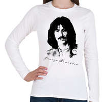 printfashion George Harrison - Női hosszú ujjú póló - Fehér